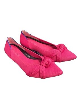 Rothy's The Knot Point II women's pointed-toe flats Starfish Pink SZ 9 (New)